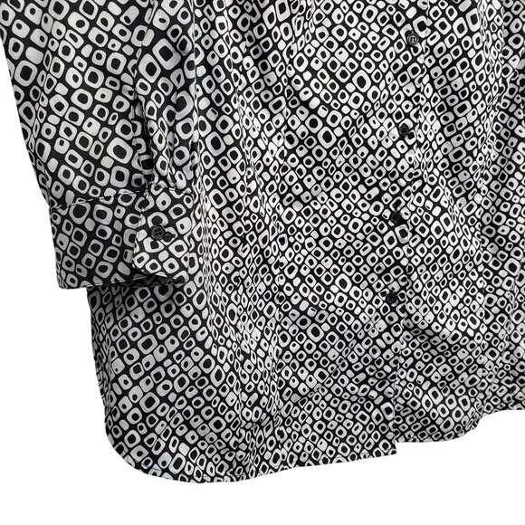 Soft by Avenue 30 32 Shirt Tunic Button Up Groovy Modern Trendy Shaped Fit - Picture 6 of 10